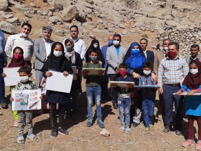 مراسم کلنگ زنی و بازدید از روستای گل بردر