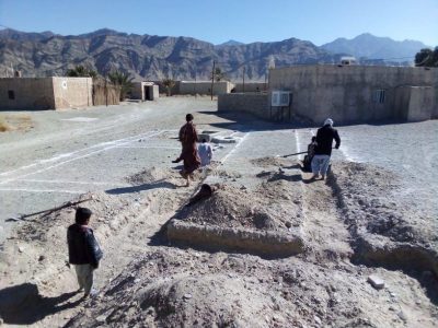 اتمام پی کنی مدرسه سبزگز دی ماه ۹۹