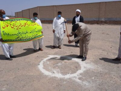 مراسم  کلنگ زنی مدرسه ای در دلگان